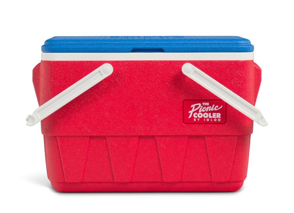 [00032980] IGLOO - Retro Picnic Basket 25 Qt Cooler - Red  Image 