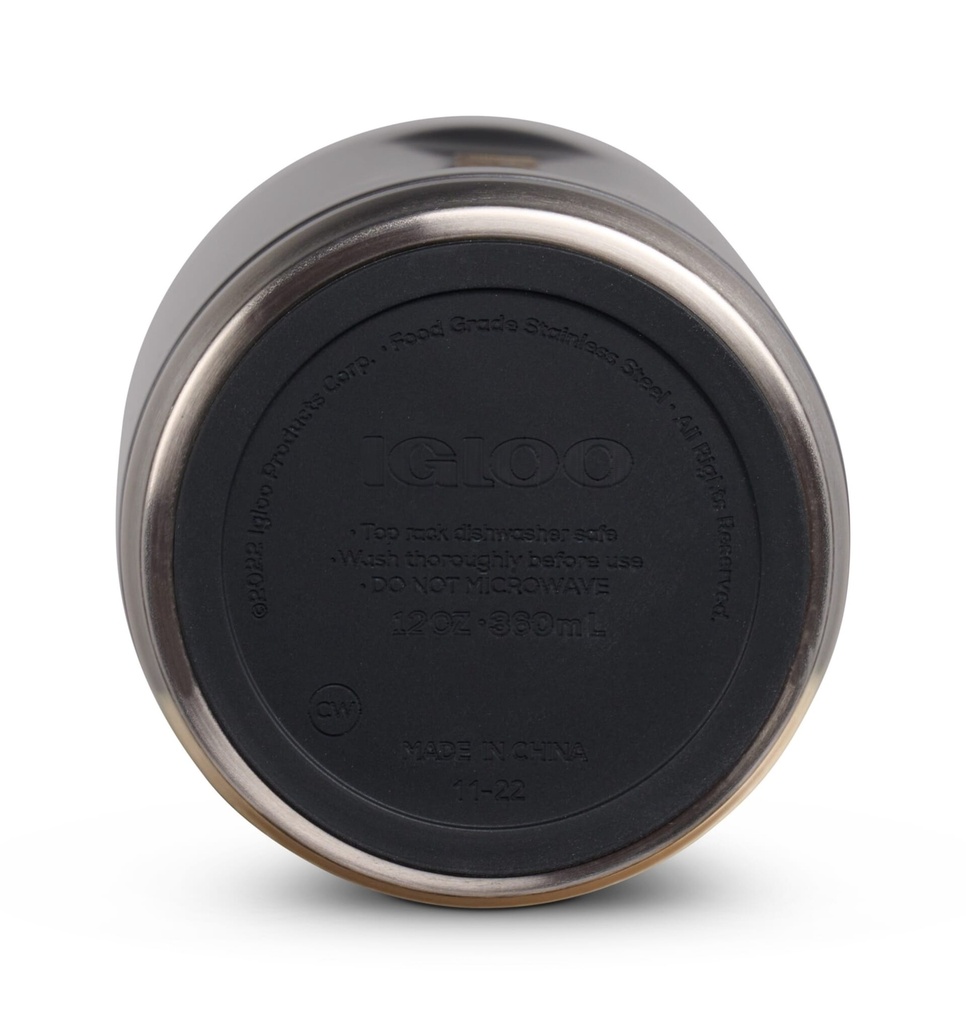 [00071063] IGLOO-12 Oz Stainless Steel Tumbler - Carbonite  Image 