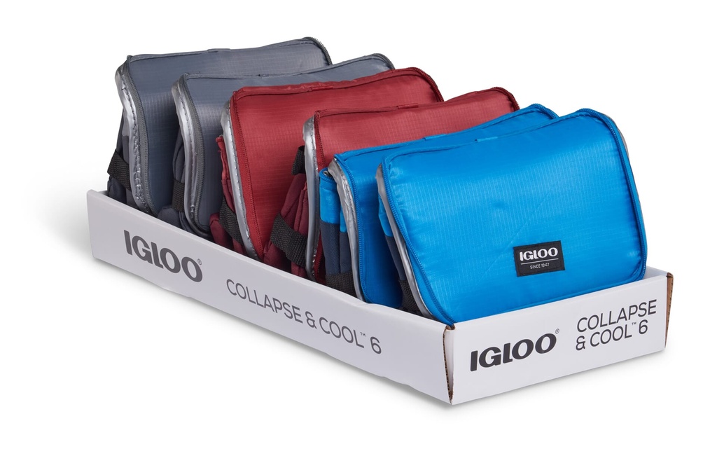 [00066484] IGLOO-Collapse & Cool 6 Solid Assortment - Blue/Black  Image 