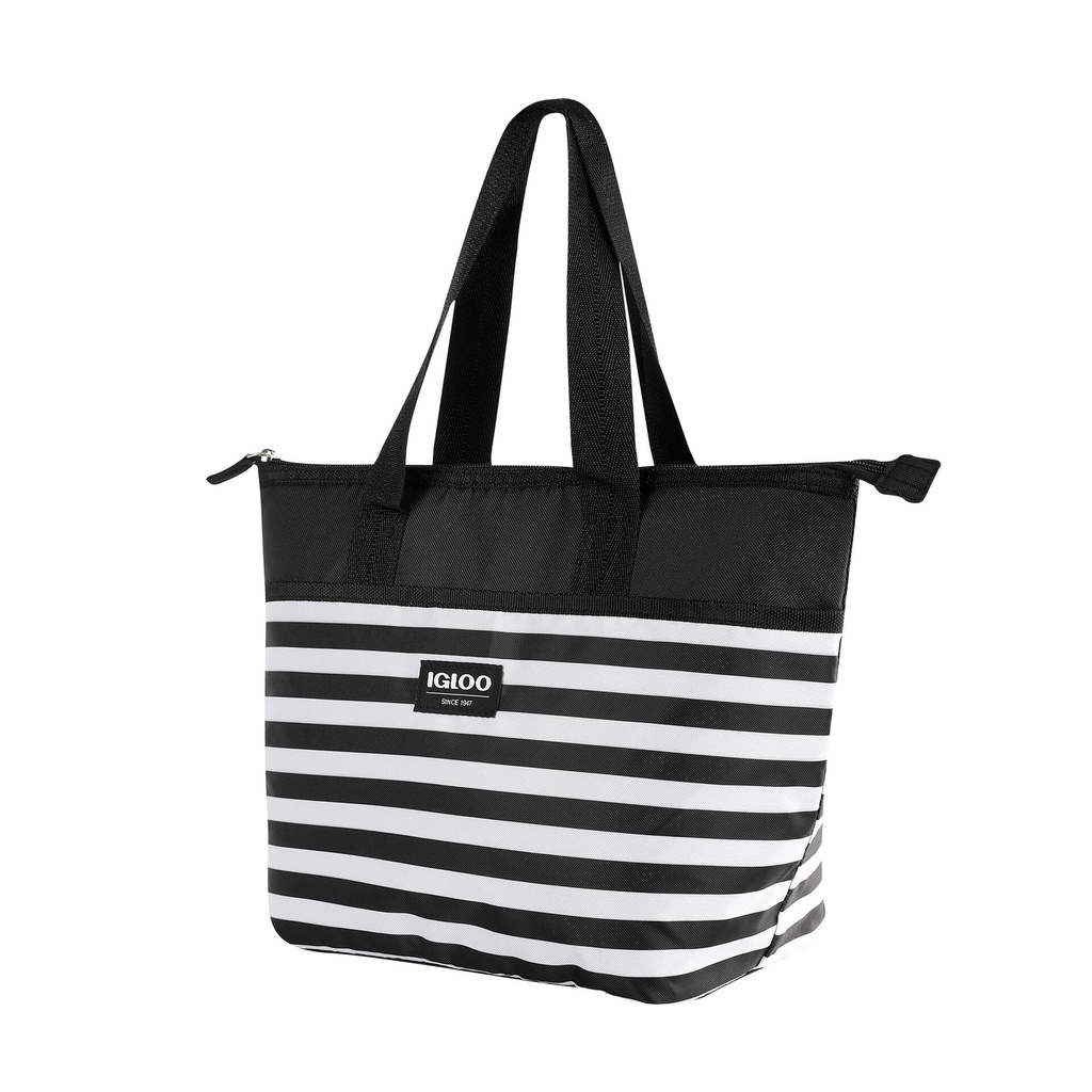 [00066242] IGLOO-Mini Essential Opp Print Basics - Black & White Stripe  Image 