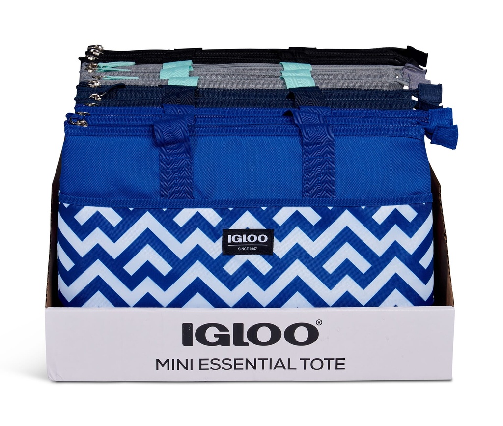 [00066487] IGLOO-Mini Essential Tote 9 Assortment - Black & White Stripe  Image 
