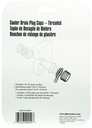 [00020049] IGLOO-Threaded Drain Plug Caps With Plastic Tether - White  Image 
