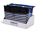 [00066489] IGLOO-Tote 14 Assortment Tote Cooler - Black/ white Stripes Image 