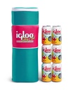 [00061072] IGLOO-Retro Double Barrel Cooler Sling Bag - Dark Jade /Bold Magenta /Livewire Yellow Image 