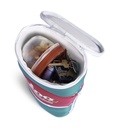 [00061072] IGLOO-Retro Double Barrel Cooler Sling Bag - Dark Jade /Bold Magenta /Livewire Yellow Image 