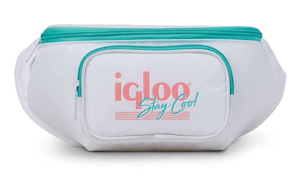 [00060951] IGLOO-Retro Fanny Pack Cooler Bag - White  Image 