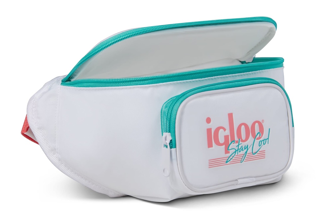[00060951] IGLOO-Retro Fanny Pack Cooler Bag - White  Image 