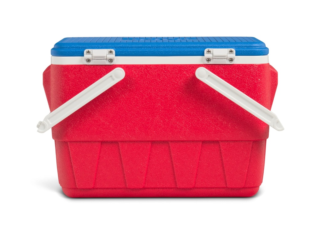 IGLOO - Retro Picnic Basket 25 Qt Cooler - Red 