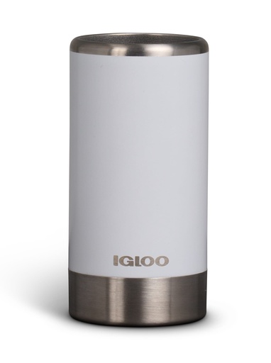 [00071108] IGLOO-12 Oz Stainless Coolmate Slim Gloss - White 
