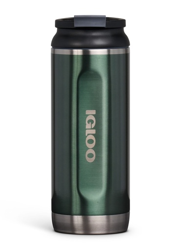 [00071070] IGLOO-16 Oz Stainless Steel Flip ‘n’ Sip Tumbler - Spruce