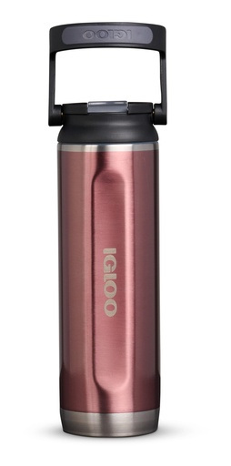 [00071088] IGLOO-20 Oz Stainless Steel Sport Sipper Bottle - Flamingo