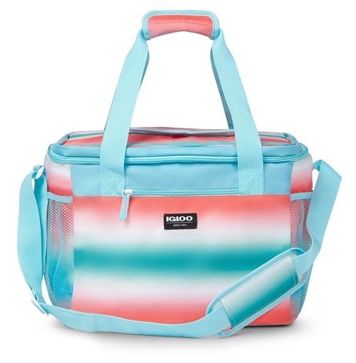[00166164] IGLOO-30 Can Square Lunch Bag Cooler - Seabreeze  - Blue Gradient 