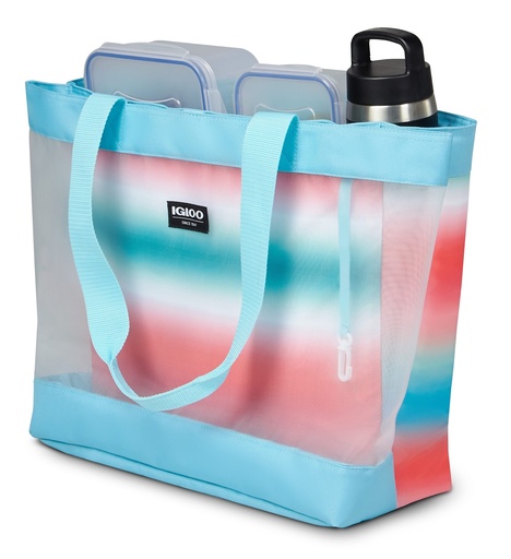 [00066166] IGLOO-Seabreeze Dual Compartment Tote - Blue Gradient