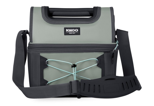 [00066292] IGLOO-16-Can Softsided Insulated Lunch Box Gripper Cooler Bag - Grey 