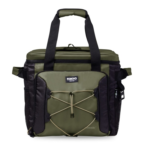 [00066322] IGLOO-Eco-Friendly 40 -can Camping Collapsible Roller Cooler - Olive