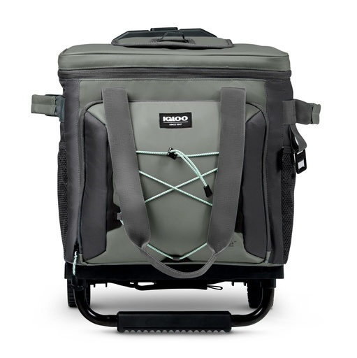[00066324] IGLOO-Eco-Friendly 40 -can Camping Collapsible Roller Cooler - Gray