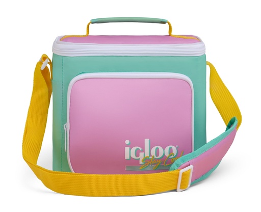 [00062655] IGLOO-Retro Square Cooler Lunch Bag  - Rose Tea 