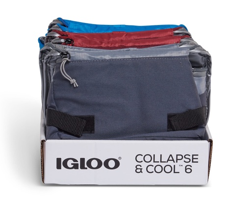 [00066484] IGLOO-Collapse & Cool 6 Solid Assortment - Blue/Black 