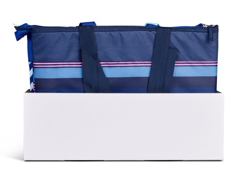 [00066489] IGLOO-Tote 14 Assortment Tote Cooler - Black/ white Stripes