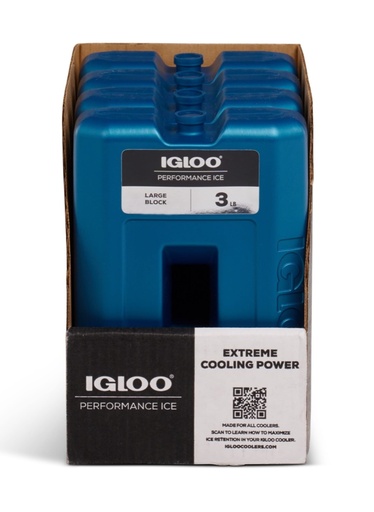 [00025464] IGLOO-Performance Large Ice Block 3 Pounds - Blue 