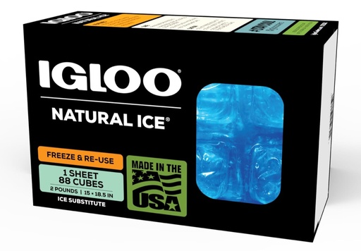 [00025079] IGLOO-Maxcold Natural Ice Sheet 88 Cube - Blue 