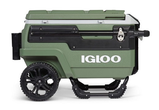 [00034399] IGLOO-70 Qt Premium Trailmate Wheeled Rolling Cooler - Vintage Green