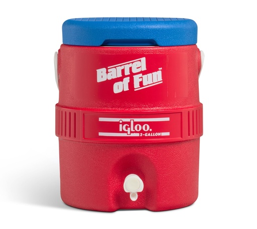 [00042339] IGLOO - Retro 2 Gallon Barrel of Fun  - Red 