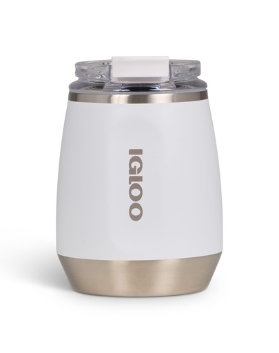 [00071236] IGLOO - 10 OZ Stainless Steel Wine Tumbler  - White 