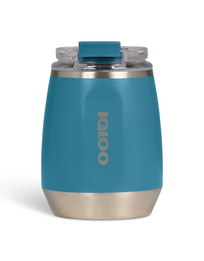 [00071238] IGLOO - 10 OZ Stainless Steel Wine Tumbler  - Modern Blue 