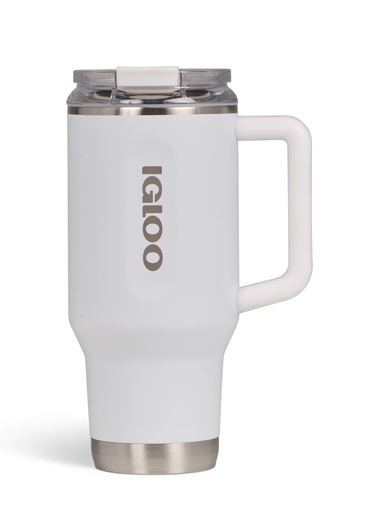 [00071221] IGLOO - 32 OZ Stainless Steel Travel Mug - white 