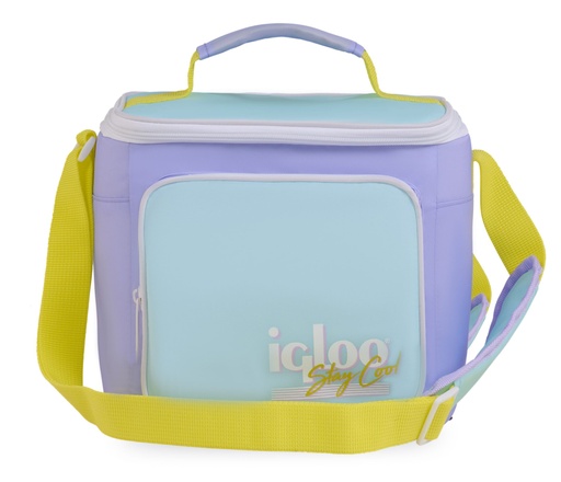 [00063082] IGLOO - Retro Square Lunch Bag - Lilac