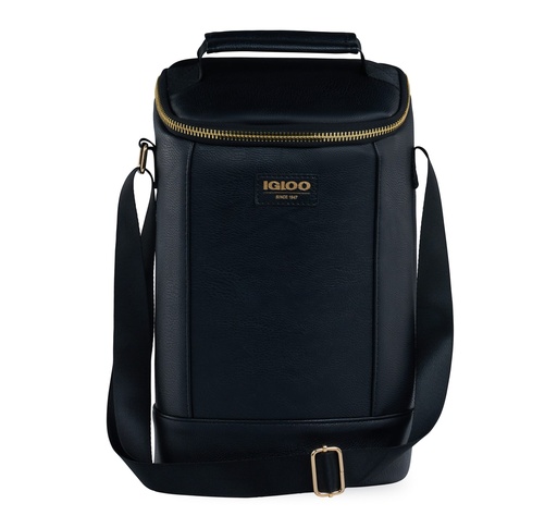 [000163065] IGLOO - Wine Tote Luxe  - Black 